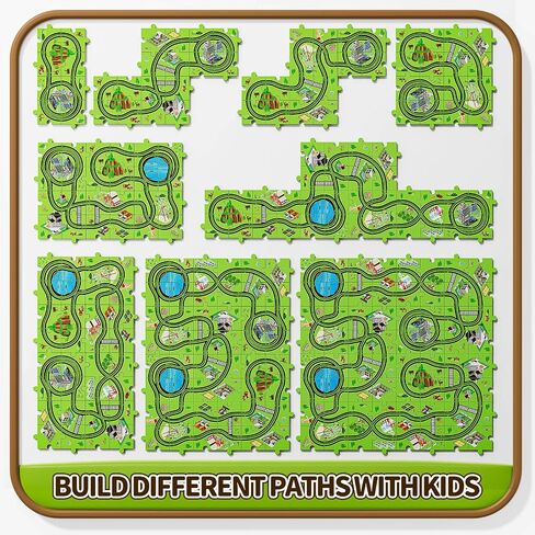 48 PCS Puzzle Track Car Set for Boys Kids 3-5, Toddler Boys Toys for 3 4 5 6 Years Old, Puzzle Race Tracks Car Toys, Birthday Gifts for Kids 3 4 5 6 7 8 Year Old Boys Girls in Saudi Arabia