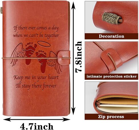 Miscarriage Gifts Miscarriage Memorial Gifts Bereavement A6 Size Refillable Writing Journal Sympathy Gift Angel Wings Gift(A moment in my bellyA6) in Saudi Arabia