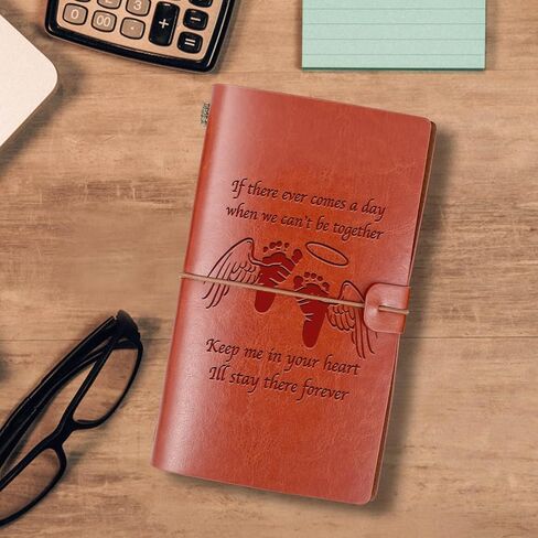 Miscarriage Gifts Miscarriage Memorial Gifts Bereavement A6 Size Refillable Writing Journal Sympathy Gift Angel Wings Gift(A moment in my bellyA6) in Saudi Arabia