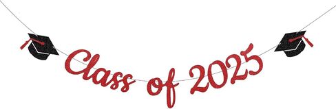 Graduation Decorations 2025 Banners Congratulations on High School and College Graduation, Classroom Celebrations, Pre-Assembled Glitter Banners, Family Class Party Walls Decorations.(Blue) in Saudi Arabia