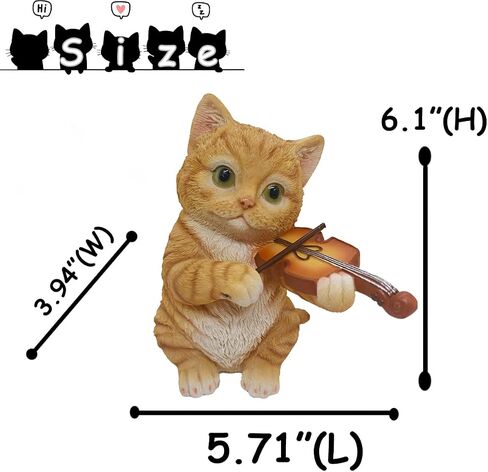 Sleeping Orange Tabbies Mother Cat Garden Statue Decor, Resin Realistic Cat Sculptures Gift for Cat Lovers, Pet Memorial Stones for Loss of Cat, Kitty Figurine Art Decoration for Indoor Outdoor Home in Saudi Arabia