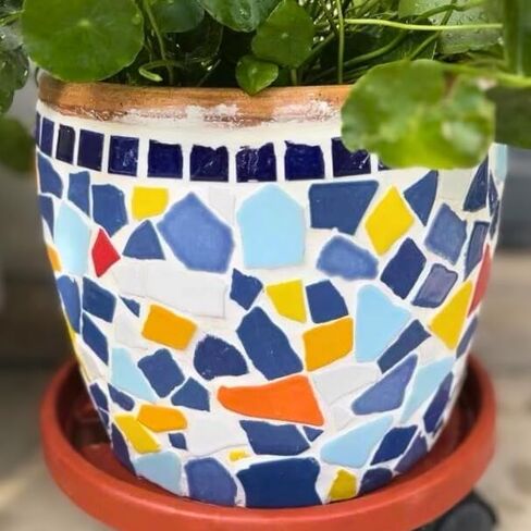 بلاط الفسيفساء ملون مختلط ، 1.1 رطل - البلاط السيراميك غير المنتظم ، مثالي لصياغة DIY ، الحمام ، المطبخ ، غرفة المعيشة ، حديقة ، ديكور في الهواء الطلق (غير منتظم كبير) in Kuwait