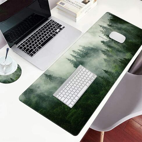 Extended Large Gaming Mouse Pad with Stitched Edges, Forest XXL Mouse Pad Large (39.4x19.7 Inch) w/Brilliant Design, Desk Mat Keyboard Pad with Anti Slip Base, Multifunctional Desk Pad in Saudi Arabia