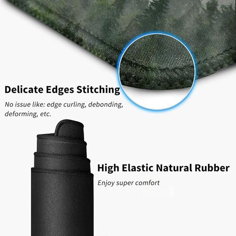 Extended Large Gaming Mouse Pad with Stitched Edges, Forest XXL Mouse Pad Large (39.4x19.7 Inch) w/Brilliant Design, Desk Mat Keyboard Pad with Anti Slip Base, Multifunctional Desk Pad in Saudi Arabia