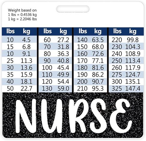 Plifal Nurse Badge Buddy Card Holder Nursing Accessories Horizontal ID Name Identification Tags Nurse Work W Height & Weight Conversion Charts in Saudi Arabia