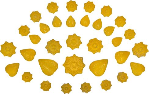 500g/1.1lb Ceramic Mosaic Tiles for Crafts,3 Size Flowers & Leaves Ceramic Mosaic Tiles Pieces for Home Decoration or DIY Crafts,Such as Mosaic Coasters, vases, Picture Frames, Cups (Ice Crack Green) in Kuwait