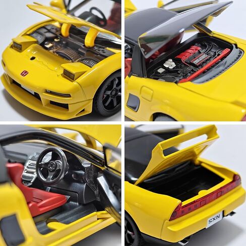 Toy Cars Compatible for 1990 NSX NA1 1/32 Metal Model Car Pull Back Car Toys with Light and Sound Toys Car Collectible Model for Children Ag0 3 + Year Old (Yellow) in Saudi Arabia