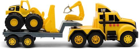 CAT Construction Toys, Heavy Mover, Semi Truck and Trailer with Mini Crew Front Loader, Lights and Sounds, Ages 3 and up in Saudi Arabia
