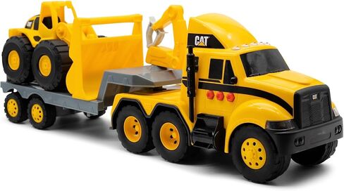 CAT Construction Toys, Heavy Mover, Semi Truck and Trailer with Mini Crew Front Loader, Lights and Sounds, Ages 3 and up in Saudi Arabia