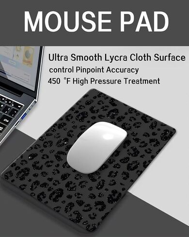 Mouse Pad, Non-Slip Rubber Base, Durable Desk Accessory for Office, Laptop, Gaming, and Home Decor, Cute Mouse Pad for Women, Teens(Blue Checkerboard) in Saudi Arabia