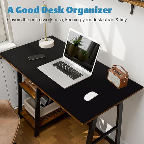 Huge Mouse Pad 3XL: 47.2 x 22.8'' Oversized Extended Desk Mat XXXL, Extra Large Big Gaming Mousepad for Full Desktop, Giant Mouse Pads Computer Desk Pad Thick | Black | Stitched Edge | Waterproof in Saudi Arabia