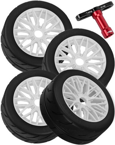 عجلات إطارات RC لـ 1/7 من المخالفة 6S BLX ، 1/8 TYPHON 6S BLX ، عجلات الطريق السريع غير المحدودة ، إطارات إطارات إطارات إطارات ناعمة ، 4 مساءً أسود in Kuwait