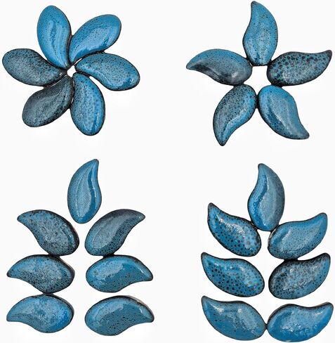 500g/1.1lb Petal Shape Ceramics Mosaic Tiles Pieces,Random Color Irregular Ceramics Mosaic Tiles for Mosaic Art Projects and DIY Crafts Home Decoration. (Petal 02) in Kuwait