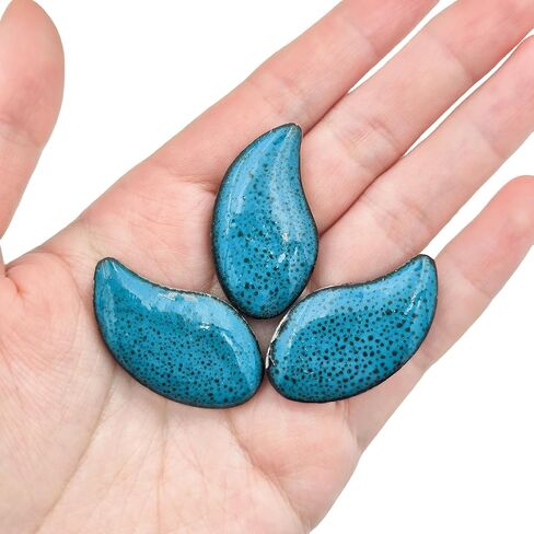 500g/1.1lb Petal Shape Ceramics Mosaic Tiles Pieces,Random Color Irregular Ceramics Mosaic Tiles for Mosaic Art Projects and DIY Crafts Home Decoration. (Petal 02) in Kuwait