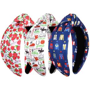 Cowgirl Headband (Blue Cowgirl Boot Cactus, Hairband or Headband, 1 Count, 1 Piece, 1 Pack, Women, Adult, Party, Christmas, Female, Cotton, Nickel Free Soft Fabric)