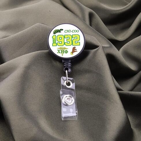 BEKECH Chi Eta Nurse Sorority Retractable Badge Chi Eta Merchandise 1932 Greek Sorority Gift Chi Eta Nurse Gift in Kuwait