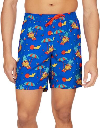 Tipsy Elves Yellow Rubber Ducky 4 Way Stretch Swim Trunks for Men Size 3X-Large in Saudi Arabia