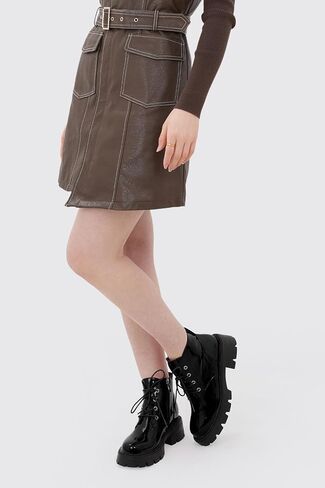 Women's Patent Platform Ankle Booties Lace Up Combat Flat Boots | Lug Sole Short Boots,Chunky Block Low Heel Comfy Dress Winter Fall Spring Boots,Oxford Side Zipper Glitter Boots,Cute Shoes in Saudi Arabia