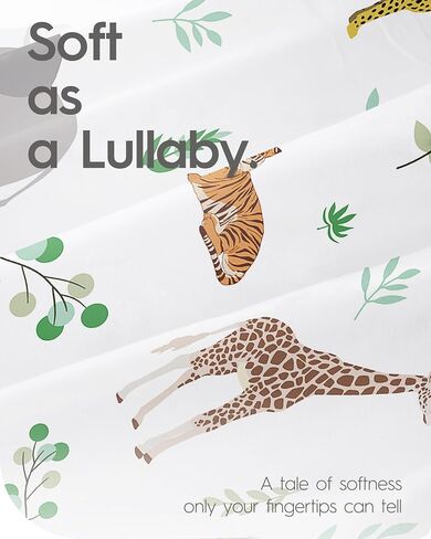 Baby Crib Sheets Boy Girl for Standard Crib Mattress - Ultra Soft Jersey Knit Neutral Crib Mattress Sheet, Safe and Snug, Durable, Stylish Crib Sheet Fitted, 28''x52''x9'' Extra Deep Pocket in Saudi Arabia