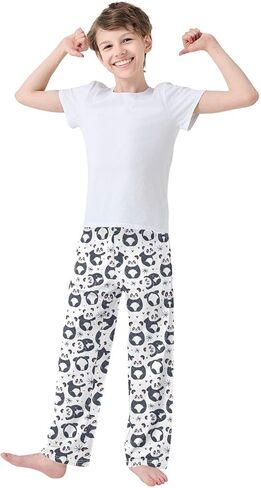 ALAZA Red Eye Wolf Pajama Lounge Pants Long Sleep Pajama Bottoms with Pockets in Kuwait