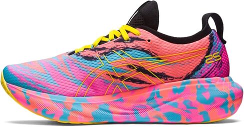 ASICS Men's Gel-Nimbus 25 Running Shoes, 12.5, Black/Lime Zest in Saudi Arabia