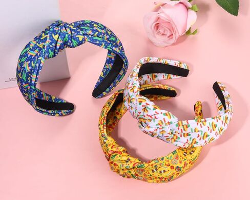 Cowgirl Headband (Blue Cowgirl Boot Cactus, Hairband or Headband, 1 Count, 1 Piece, 1 Pack, Women, Adult, Party, Christmas, Female, Cotton, Nickel Free Soft Fabric) in Kuwait