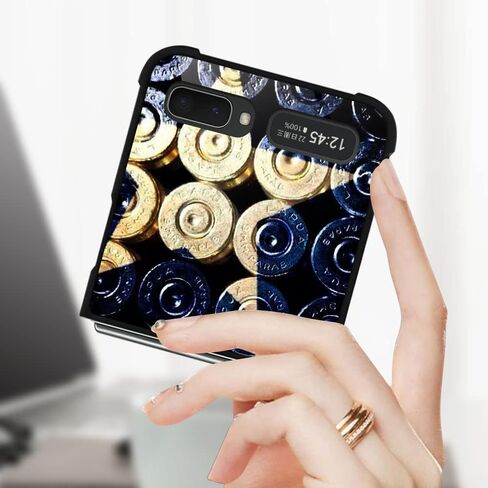 Case Compatible with Samsung Galaxy Z Flip 5G Case,Classic Wood Grain Old Flag Luxury Pattern Design for Man Boys Girls Dual Layer Shockproof Rugged Cover Bumper Cool in Saudi Arabia