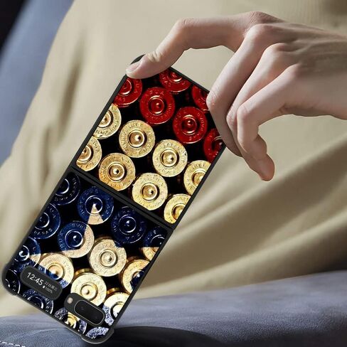 Case Compatible with Samsung Galaxy Z Flip 5G Case,Classic Wood Grain Old Flag Luxury Pattern Design for Man Boys Girls Dual Layer Shockproof Rugged Cover Bumper Cool in Saudi Arabia