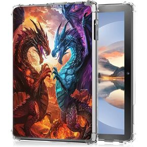 Clear Case for 7" All-New Kindle Paperwhite (12th Generation, 2024) and Kindle Colorsoft Signature Edition, Transparent TPU Silicone Protective Shell Shockproof Cover Case, Flower Book