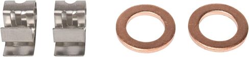 TRQ Front Brake Caliper Set Brake Hose Compatible with 2000-2004 Ford Focus in Saudi Arabia