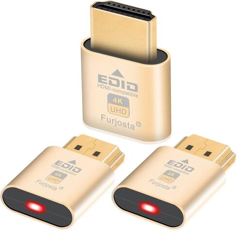 4K 120Hz HDMI 2.1 Dummy Plug – Virtual Display Emulator for PC, VR Headsets & Cryptocurrency Mining | Headless Ghost Display Adapter | Supports 8K @30Hz-2P in Saudi Arabia
