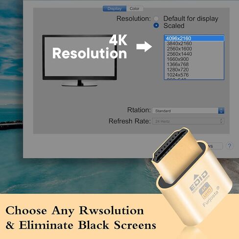 4K 120Hz HDMI 2.1 Dummy Plug – Virtual Display Emulator for PC, VR Headsets & Cryptocurrency Mining | Headless Ghost Display Adapter | Supports 8K @30Hz-2P in Saudi Arabia