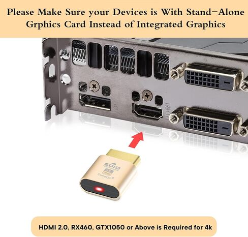 4K 120Hz HDMI 2.1 Dummy Plug – Virtual Display Emulator for PC, VR Headsets & Cryptocurrency Mining | Headless Ghost Display Adapter | Supports 8K @30Hz-2P in Saudi Arabia