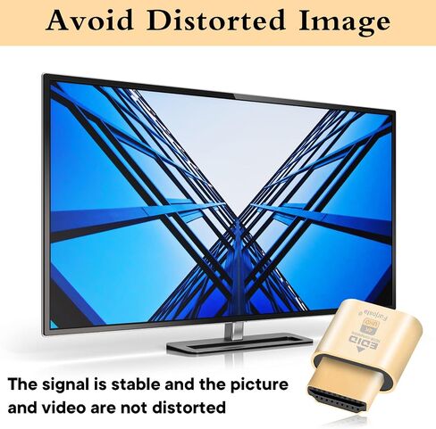 4K 120Hz HDMI 2.1 Dummy Plug – Virtual Display Emulator for PC, VR Headsets & Cryptocurrency Mining | Headless Ghost Display Adapter | Supports 8K @30Hz-2P in Saudi Arabia