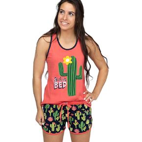 Lazy One Matching Pajamas for Women, Cute Pajama Shorts and Tank Top Set
