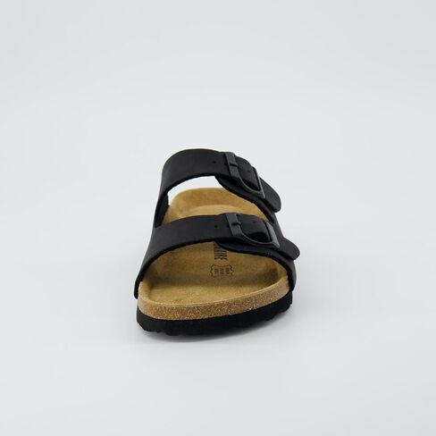 CUSHIONAIRE Lane Cork Footbed Womens Sandals Comfortable Double Buckle Slip On Sandals for Women with Arch Support and Classic Two Strap Design in Saudi Arabia
