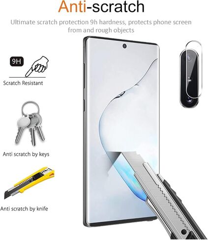 Galaxy S9 Plus Screen Protector, 3 Pack Galaxy S9 Plus Tempered Glass Screen Protector, Easy Installation, 3D Glass 9H Hardness Tempered Glass Screen Protector for Samsung Galaxy S9 Plus【3 Pack 】 in Saudi Arabia