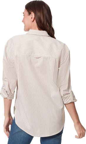 Gloria Vanderbilt Women's Amanda Oversized Button Down Shirt with Roll-tab Sleeves, Marjan Rose in Saudi Arabia
