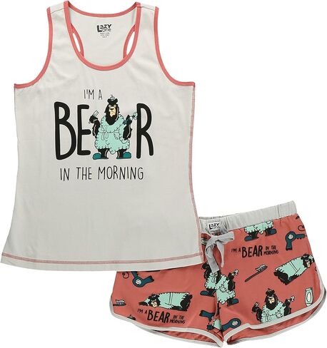 Lazy One Matching Pajamas for Women, Cute Pajama Shorts and Tank Top Set in Kuwait
