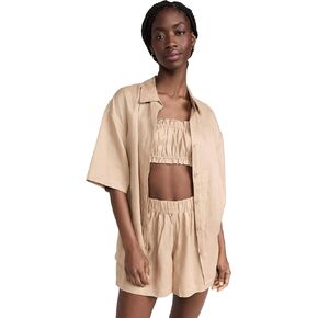 Eberjey Women's Linen Solid 3 Piece Set