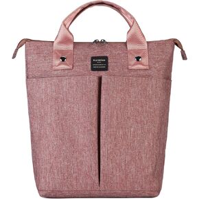 Kah&Kee Convertible Laptop Backpack and Tote Bag Handbag Computer Compartment Travel School for Women Man (Gray)