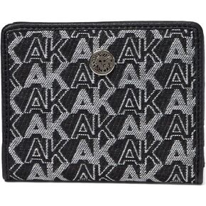 Anne Klein AK Logo Bifold Black/Ak Denim One Size