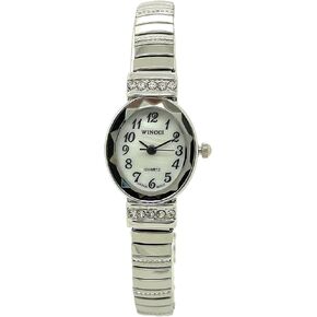 Wincci Ladies Elegant Classic Small Oval Stretch Elastic Band Fashion Watch