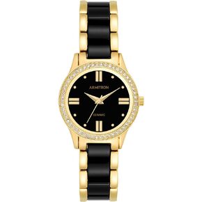 Armitron Women's Genuine Crystal Accented Ceramic Bracelet Watch, 75/5714
