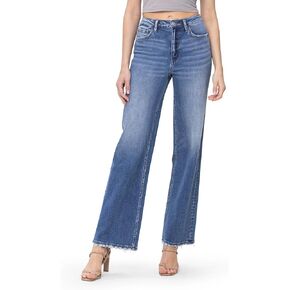Flying Monkey, 90'S Vintage Super High Rise Loose Jeans, Medium Blue