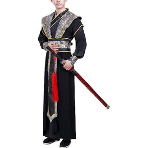 Men's Traditional Hanfu Chinese Ancient Swordsman Cosplay Outfit Wuxia Dramas Martial Art Costume Stage Performance Wear