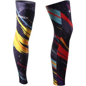 Meicynhoger Cycling Leg Sleeves UV Protection for Men & Women - Cooling Compression Leg Sleeves for Hiking,Outdoors