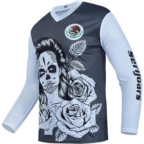 Racing Men's Long Sleeve Off-Road Cycling Jersey Mountain Bike MTB Jersey Downhill&Motocross Shirts