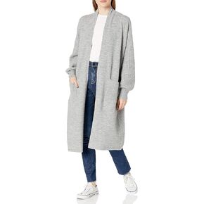 Cable Stitch Women's Patch Pocket Long Maxi Cardigan