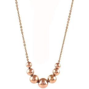 Verona Jewelers Sterling Silver Graduated Bead Ball Necklace For Women- Bead station Necklace
